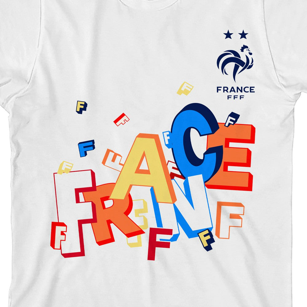 France National Team Youth FFF T-Shirt - White sale
