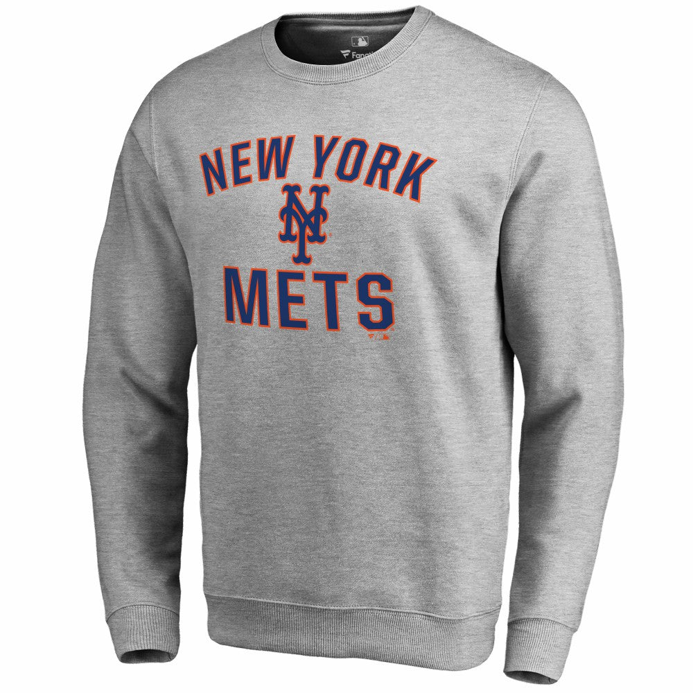 New York Mets Victory Arch Pullover Sweatshirt - Ash