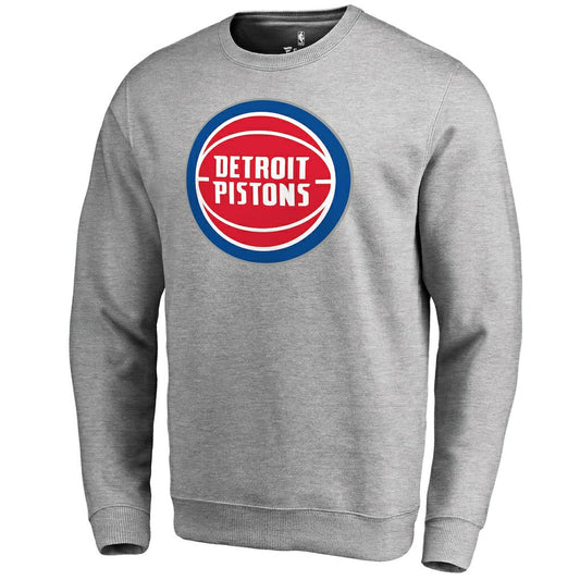 Detroit Pistons Primary Logo Sweatshirt sale - Heathered Gray shop