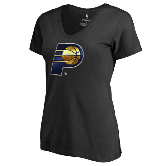 Indiana Pacers Women's Midnight Mascot V-Neck T-Shirt - Black discount