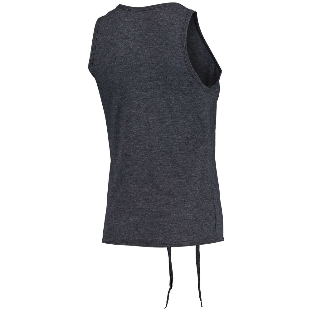Houston Astros Majestic Threads Women's Scoop Neck Racerback Side Tie Tri-Blend Tank Top - Navy
