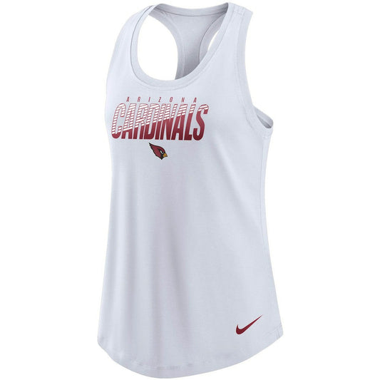 Arizona Cardinals Women's Light Impact Performance Racerback Tank Top - White | Nike for sale