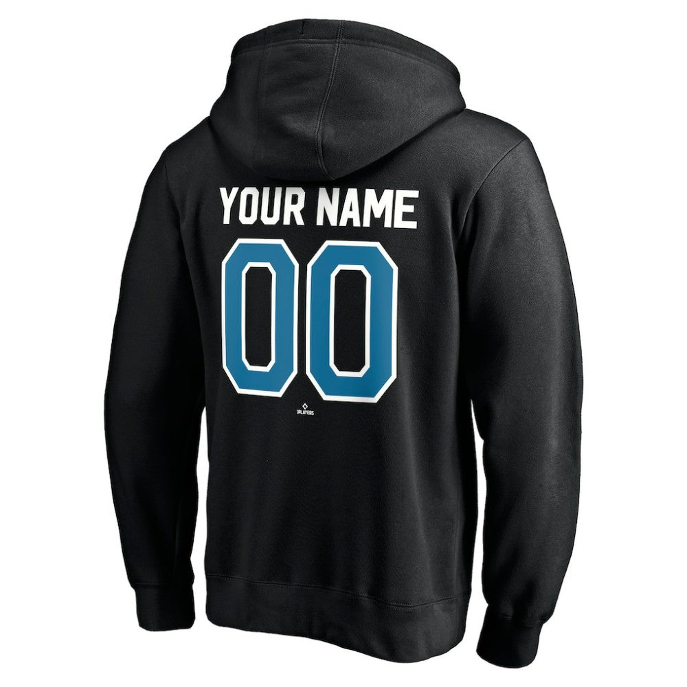 Tampa Bay Rays Cooperstown Winning Streak Personalized Name & Number Pullover Hoodie - Black