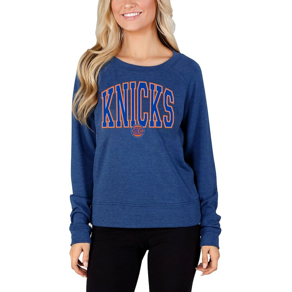 New York Knicks Concepts Sport Women's Mainstream Terry Long Sleeve Top - Royal online