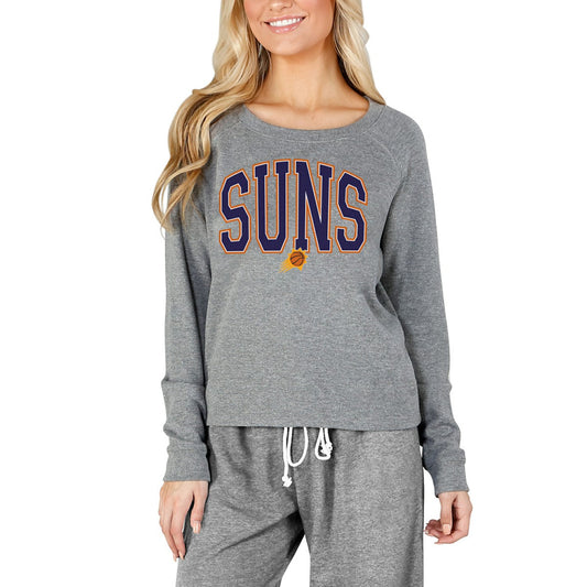 Phoenix Suns Concepts Sport Women's Mainstream Terry Long Sleeve Top - Gray shop