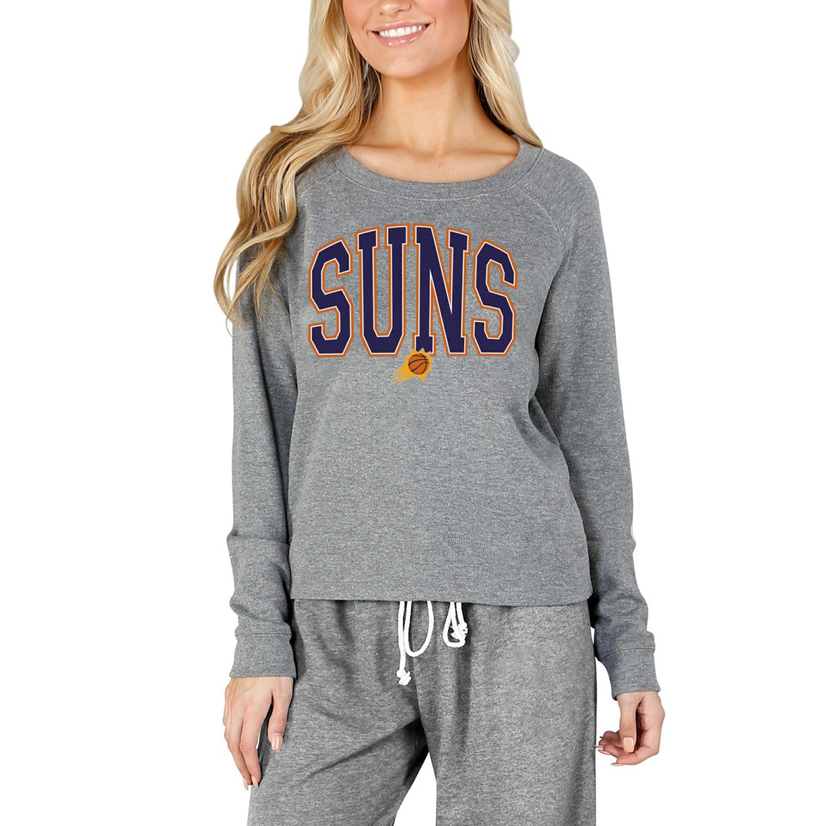 Phoenix Suns Concepts Sport Women's Mainstream Terry Long Sleeve Top - Gray shop