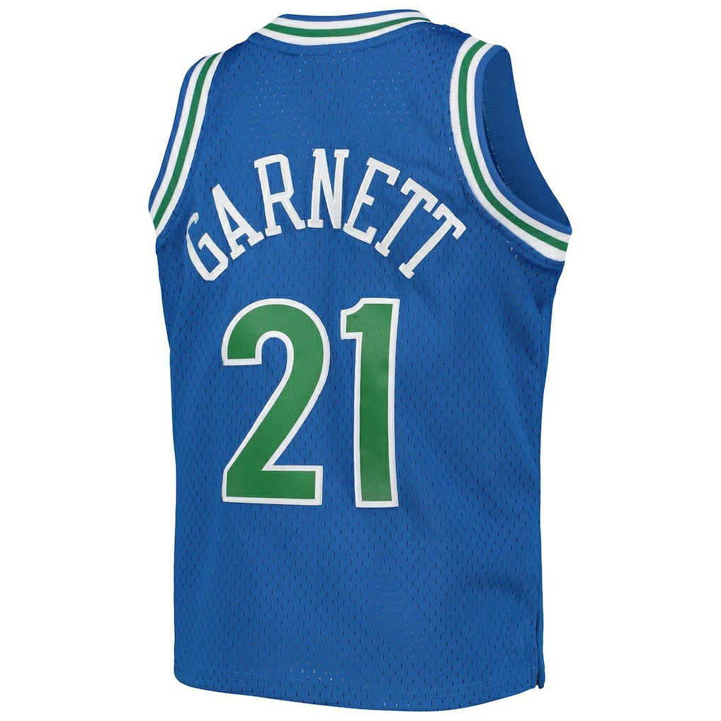 Kevin Garnett Minnesota Timberwolves Youth 1995-96 Hardwood Classics Swingman Jersey - Blue | Mitchell & Ness sale