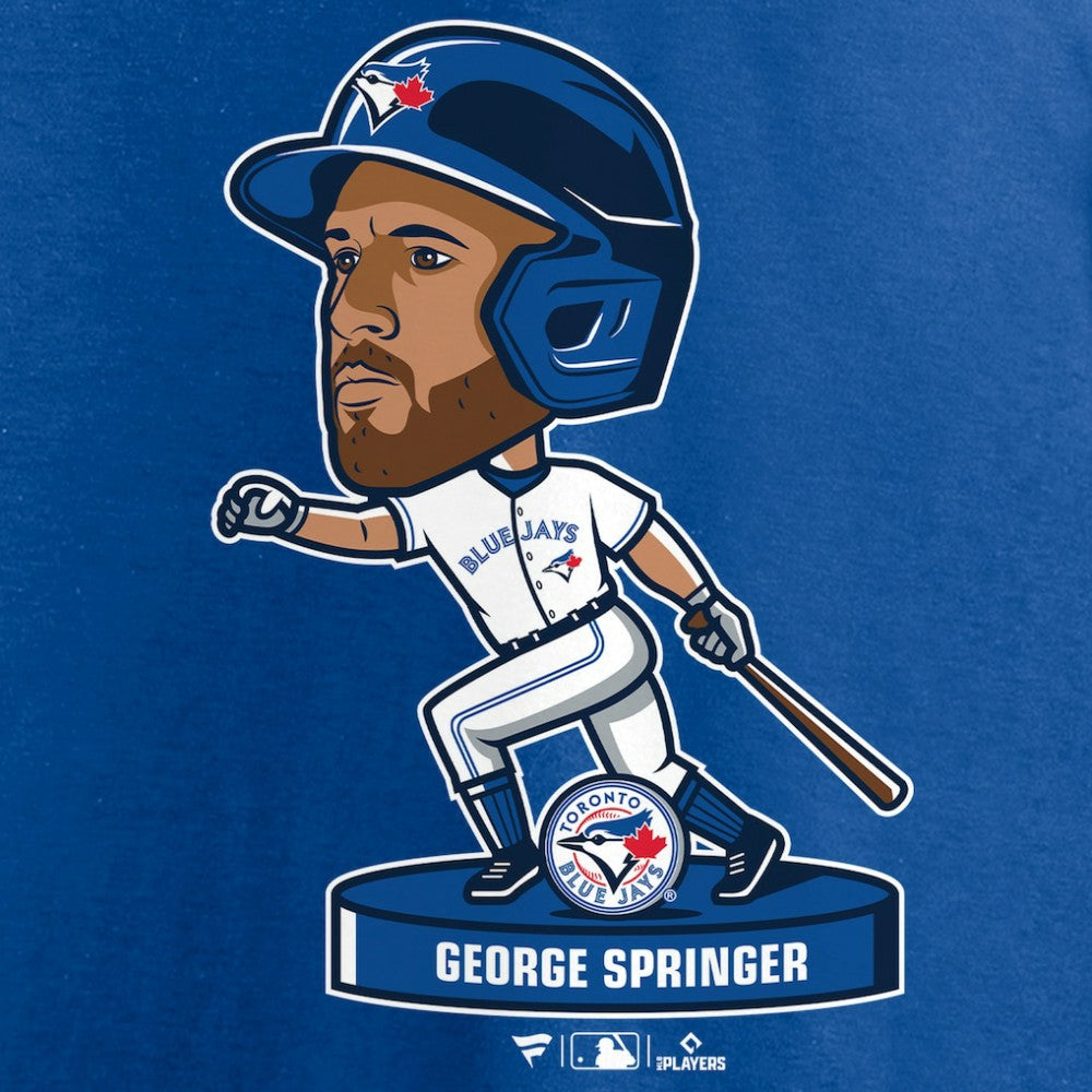 George Springer Toronto Blue Jays Bobblehead T-Shirt - Royal