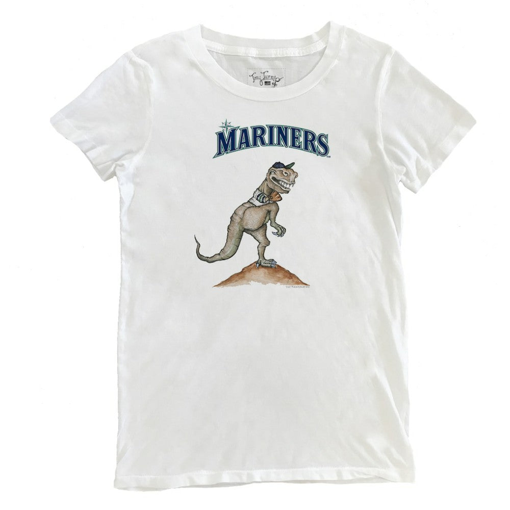 Seattle Mariners Tiny Turnip Women's TT Rex T-Shirt - White