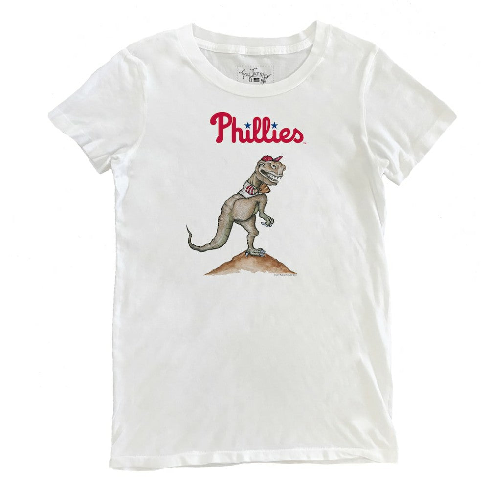 Philadelphia Phillies Tiny Turnip Women's TT Rex T-Shirt - White