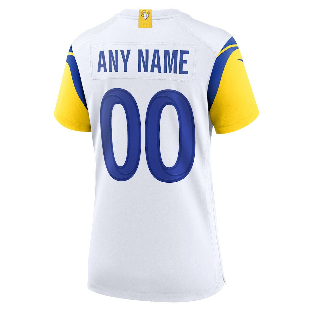 Los Angeles Rams Women's Alternate Custom Jersey - White | Nike for sale