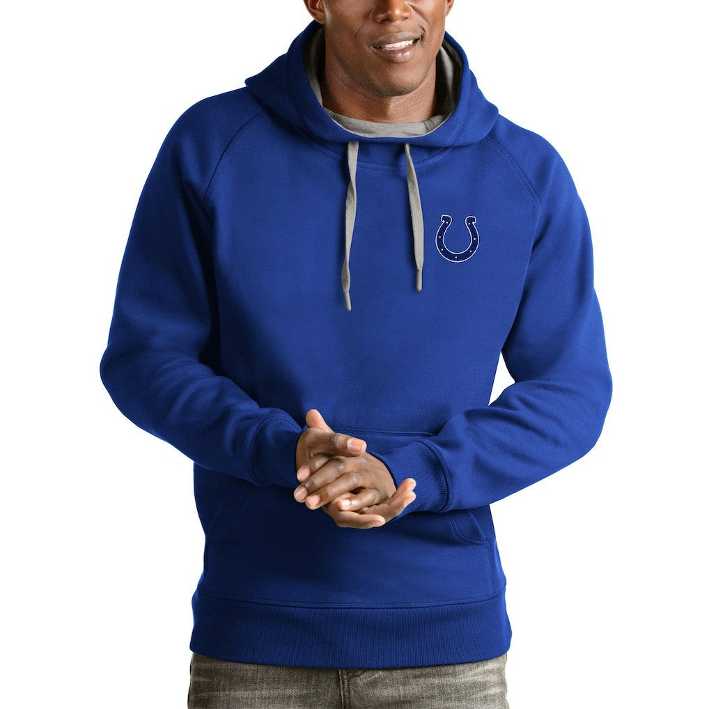 Indianapolis Colts Antigua Logo Victory Pullover Hoodie - Royal online