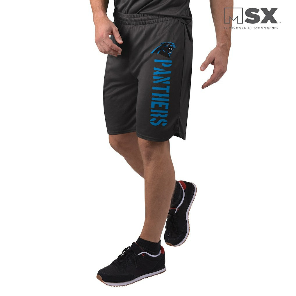 Carolina Panthers MSX by Michael Strahan Training Shorts - Black cheap