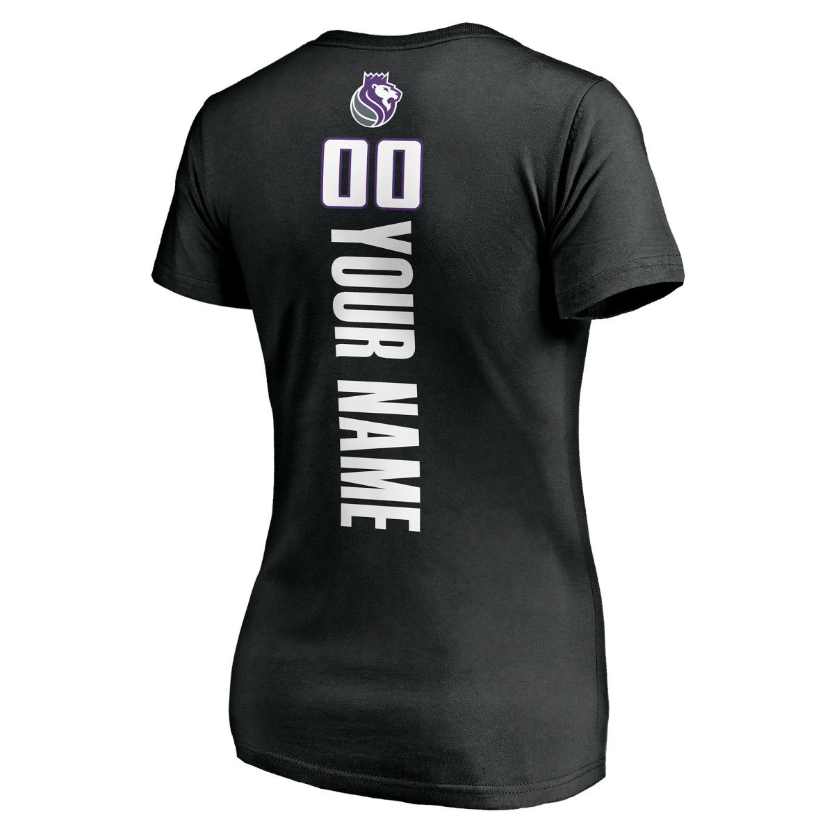 Sacramento Kings Women's Personalized Playmaker Team V-Neck T-Shirt - Black online