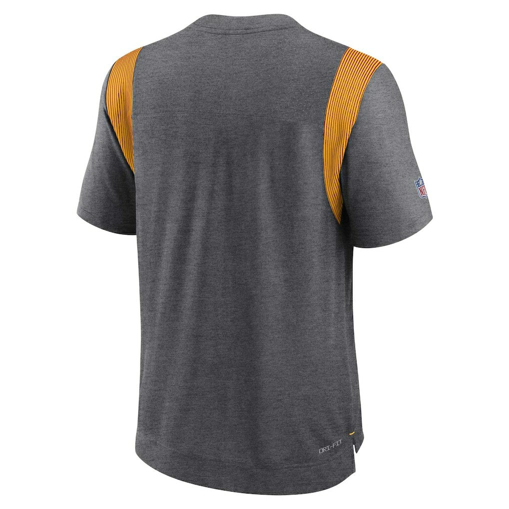 Green Bay Packers Sideline Tonal Logo Performance Player T-Shirt - Heather Charcoal | Nike sale