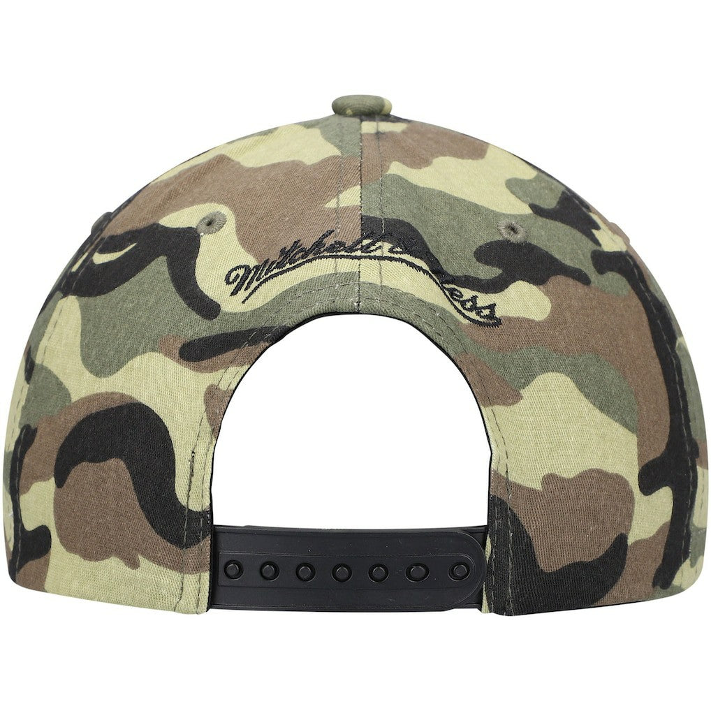 Brooklyn Nets Woodland Desert Snapback Hat - Camo | Mitchell & Ness discount