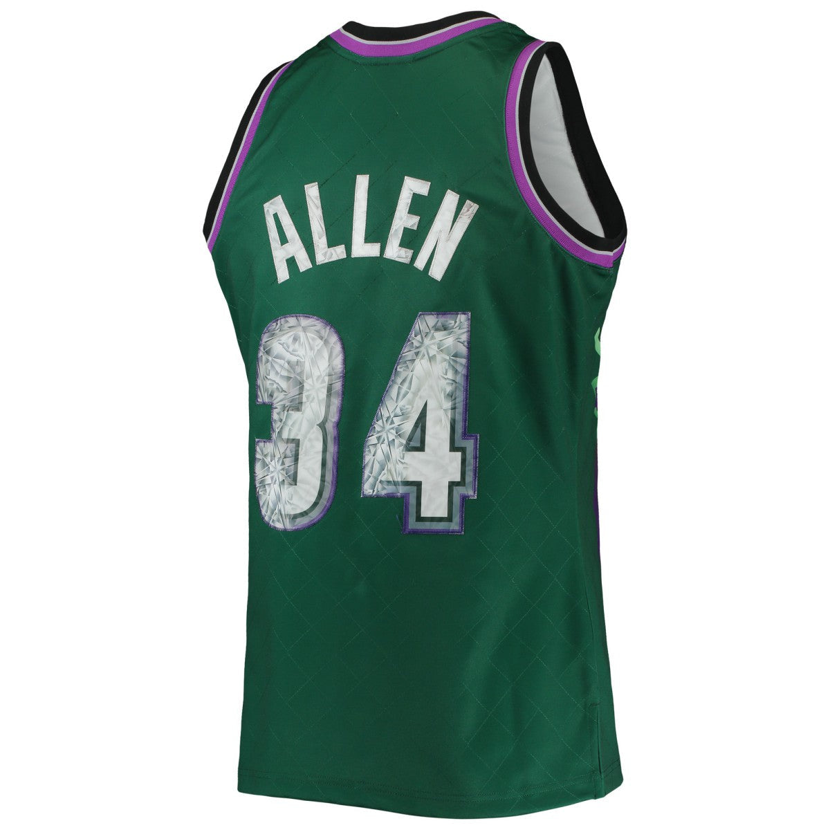 Ray Allen Milwaukee Bucks 1996/97 Hardwood Classics NBA 75th Anniversary Diamond Swingman Jersey - Green | Mitchell & Ness for sale