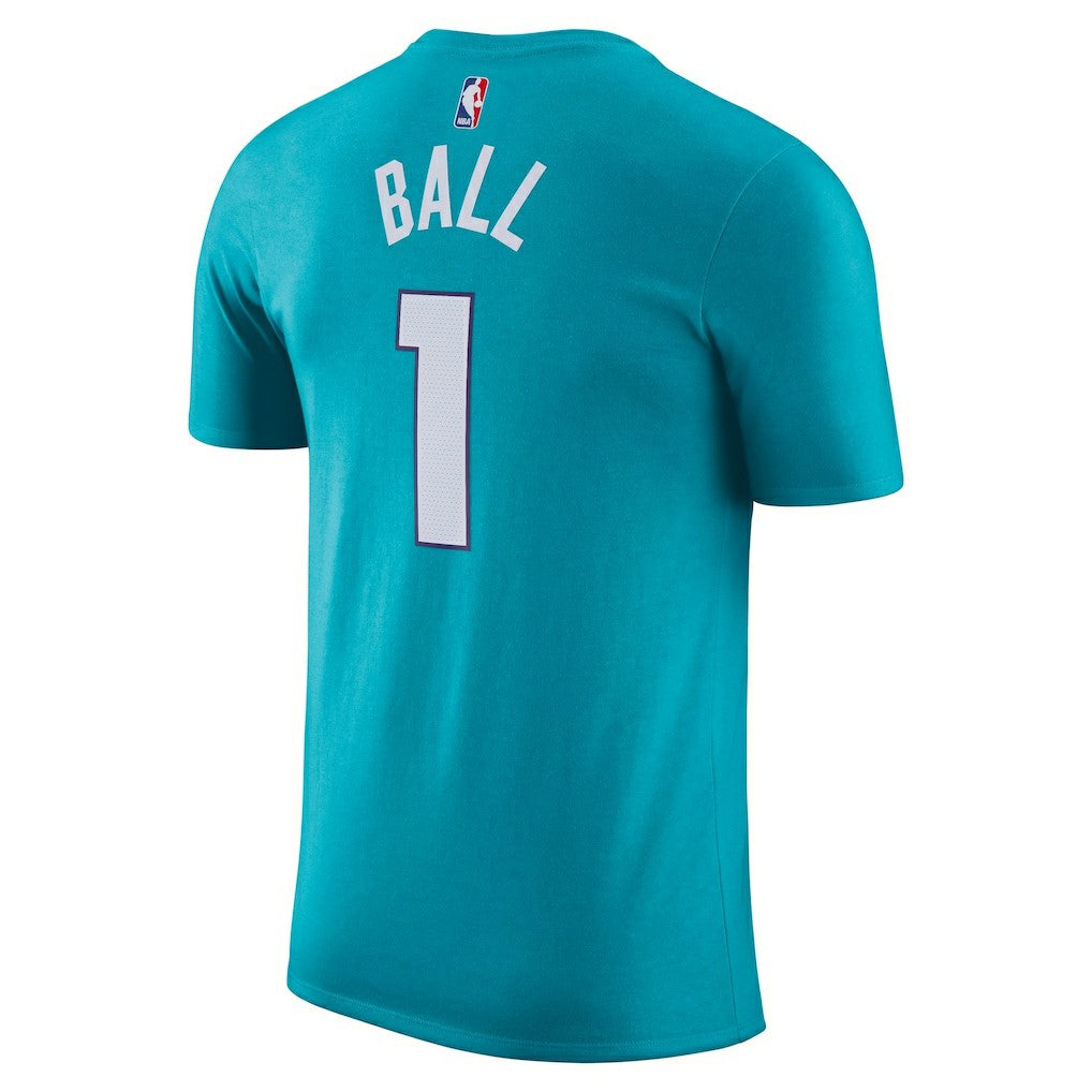 LaMelo Ball Charlotte Hornets Icon 2022/23 Name & Number T-Shirt - Teal | Nike shop