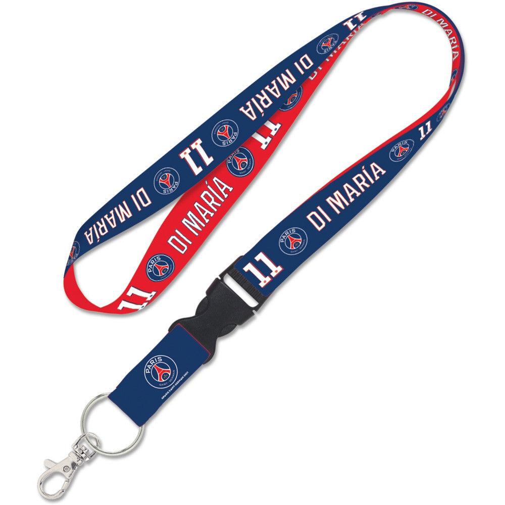Angel Di Maria Paris Saint-Germain WinCraft 1" Player Detachable Buckle Lanyard outlet