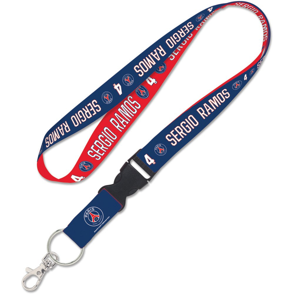 Sergio Ramos Paris Saint-Germain WinCraft 1" Player Detachable Buckle Lanyard discount