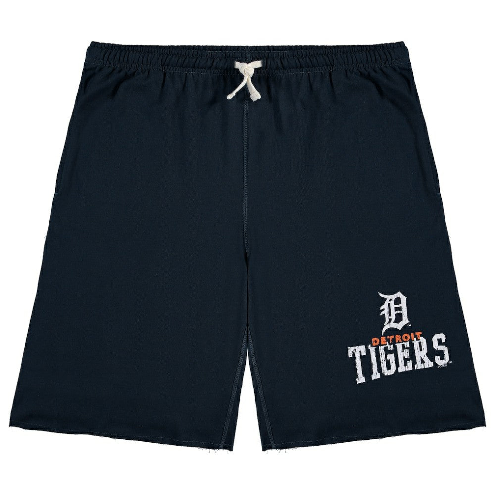 Detroit Tigers Big & Tall French Terry Shorts - Navy