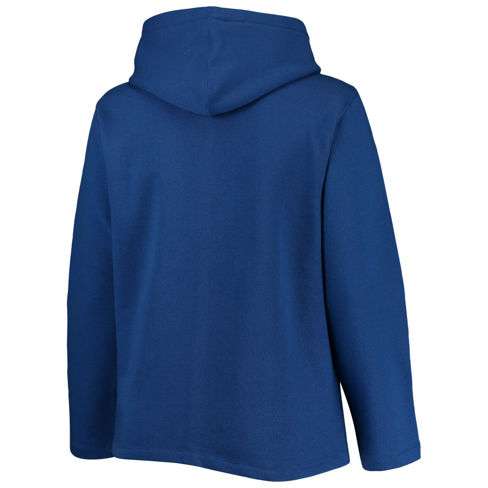 New York Mets Soft as a Grape Women's Plus Size Side Split Pullover Hoodie - Royal