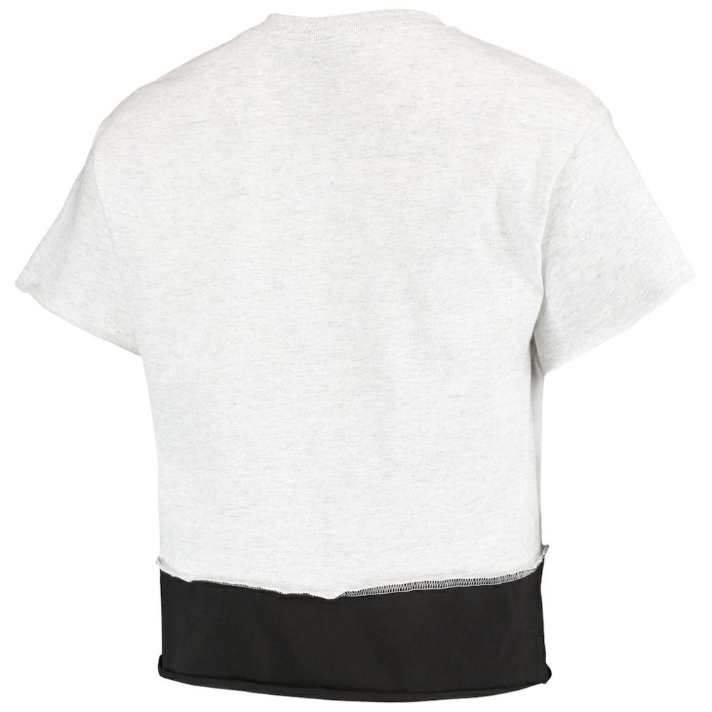San Diego Padres Refried Apparel Women's Cropped T-Shirt - Gray