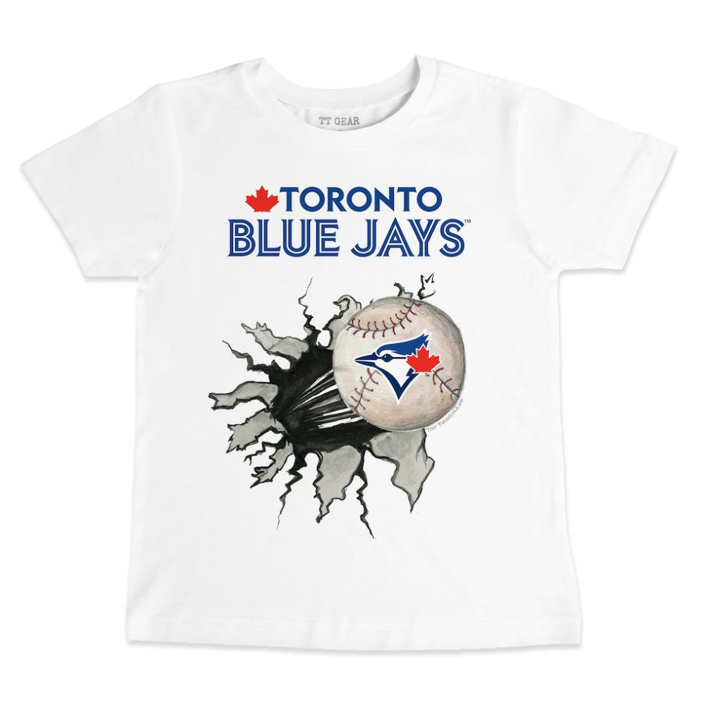 Toronto Blue Jays Tiny Turnip Youth Baseball Tear T-Shirt - White