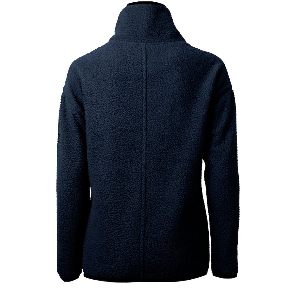New York Yankees Cutter & Buck Women's Cascade Eco Sherpa Fleece Quarter-Zip Pullover Jacket - Navy