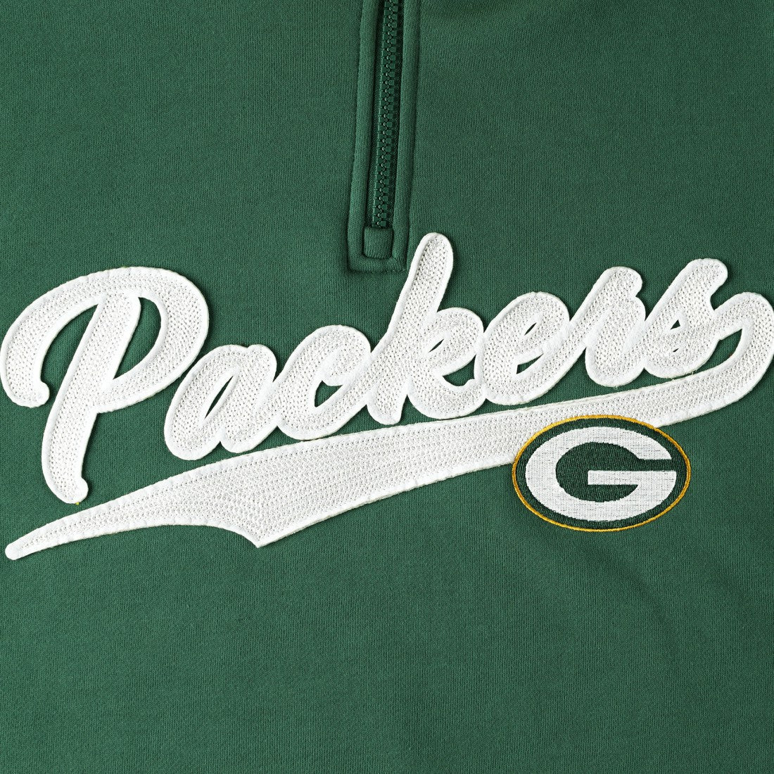 Green Bay Packers Tommy Hilfiger Aiden Quarter-Zip Sweatshirt - Green/Gold discount
