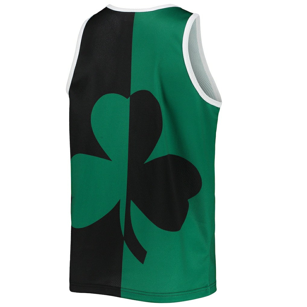 Larry Bird Boston Celtics Sublimated Player Tank Top - Kelly Green/Black | Mitchell & Ness on sale