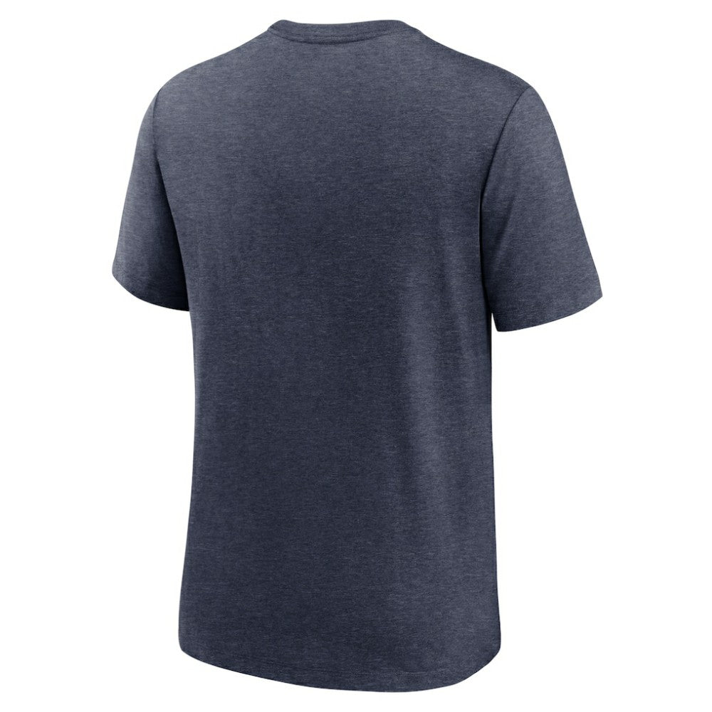 Detroit Tigers Rewind Review Slash Tri-Blend T-Shirt - Heather Navy | Nike