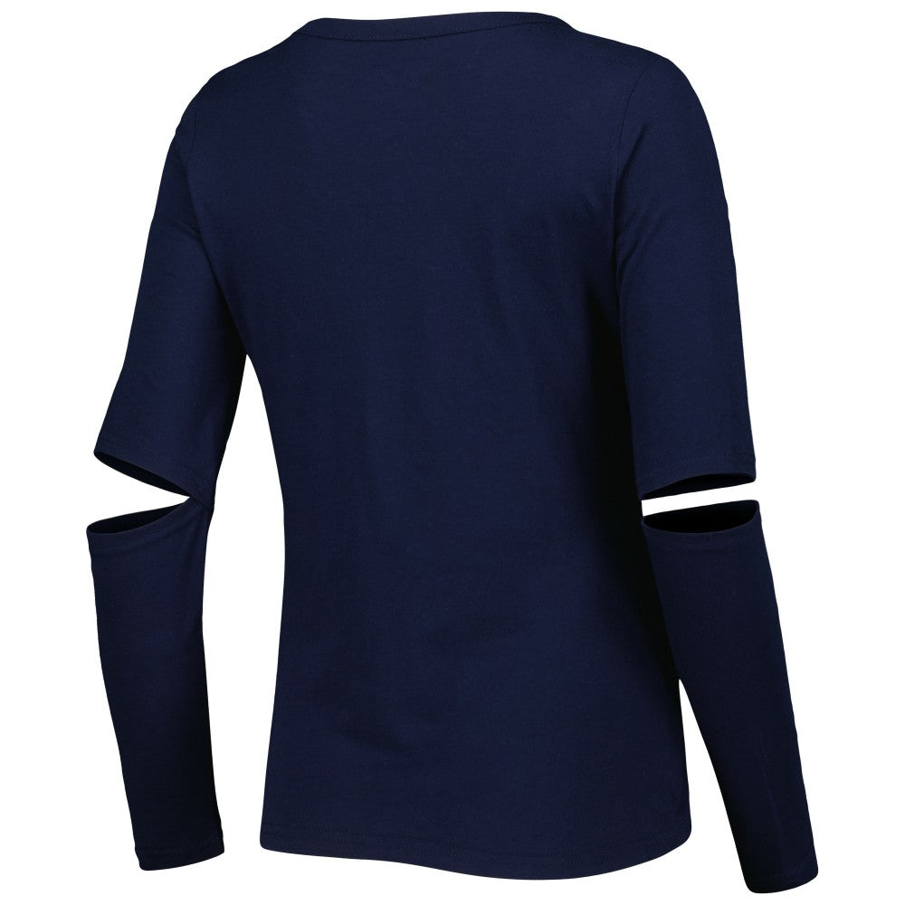 Milwaukee Brewers Touch Women's Formation Long Sleeve T-Shirt - Navy