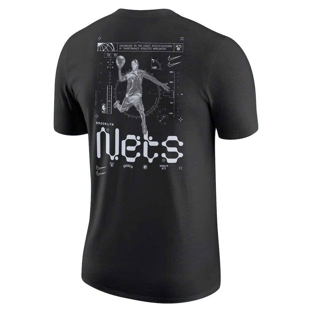 Brooklyn Nets Courtside Air Traffic Control Max90 T-Shirt - Black | Nike online