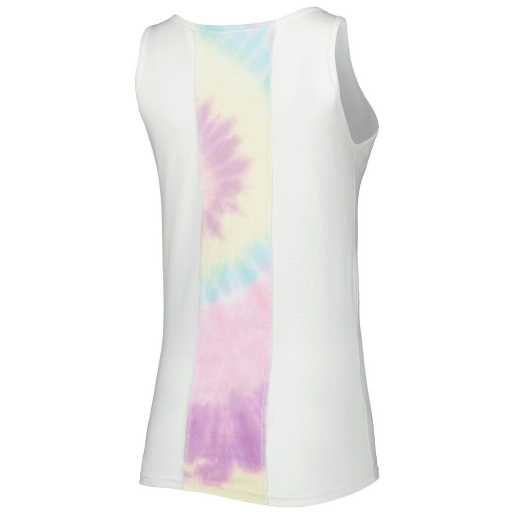 Chicago Cubs Refried Apparel Women's Tie-Dye Tank Top - White