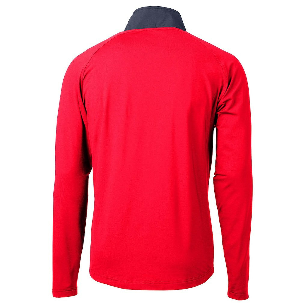 Indianapolis Colts Cutter & Buck Adapt Eco Knit Hybrid Recycled Quarter-Zip Pullover Top - Red cheap