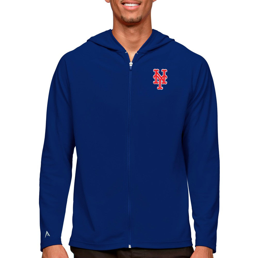 New York Mets Antigua Legacy Full-Zip Hoodie - Royal