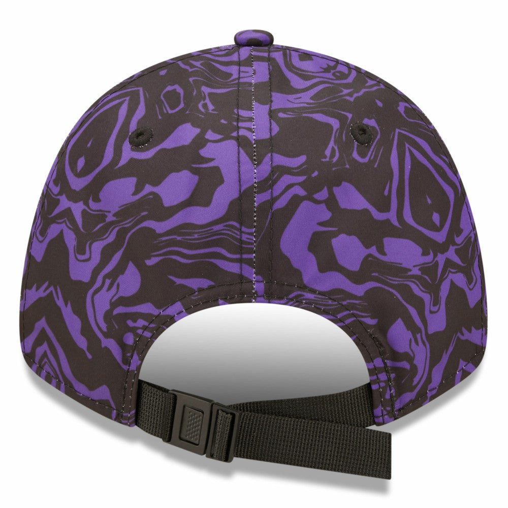Tottenham Hotspur New Era Allover Print 9FORTY Adjustable Hat - Black/Purple | New Era cheap
