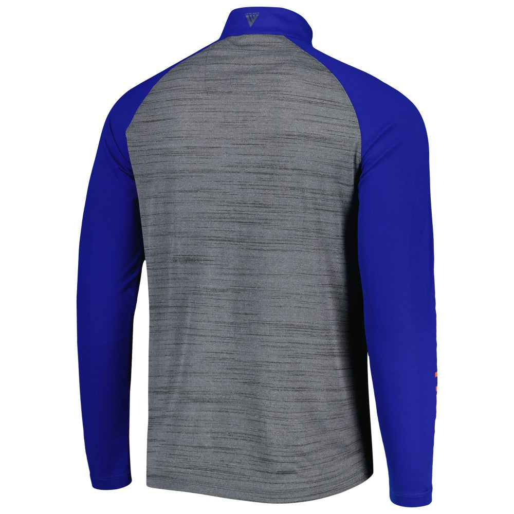 New York Mets Levelwear Vandal Raglan Quarter-Zip Top - Heather Gray