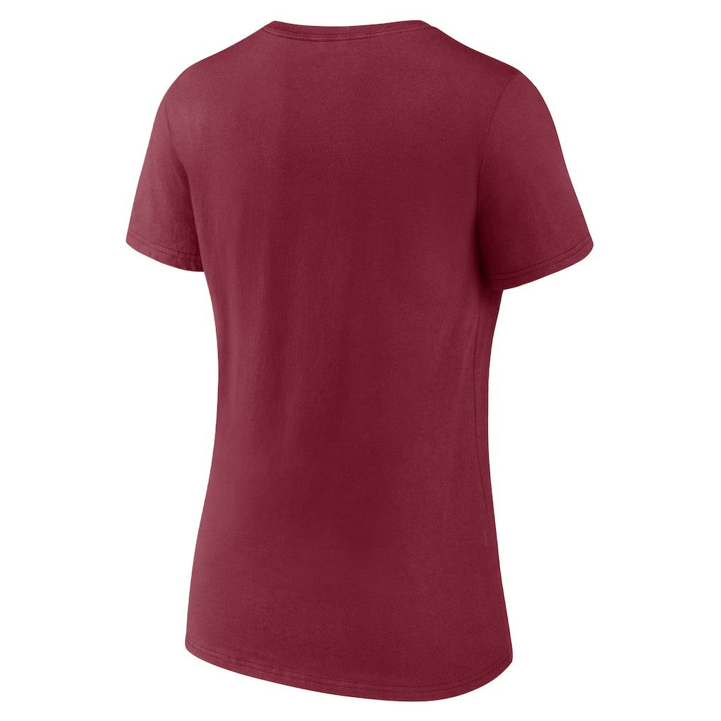Washington Commanders Women's Nostalgia V-Neck T-Shirt - Burgundy outlet