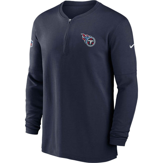 Tennessee Titans 2023 Sideline Performance Long Sleeve Tri-Blend Quarter-Zip Top - Navy | Nike cheap