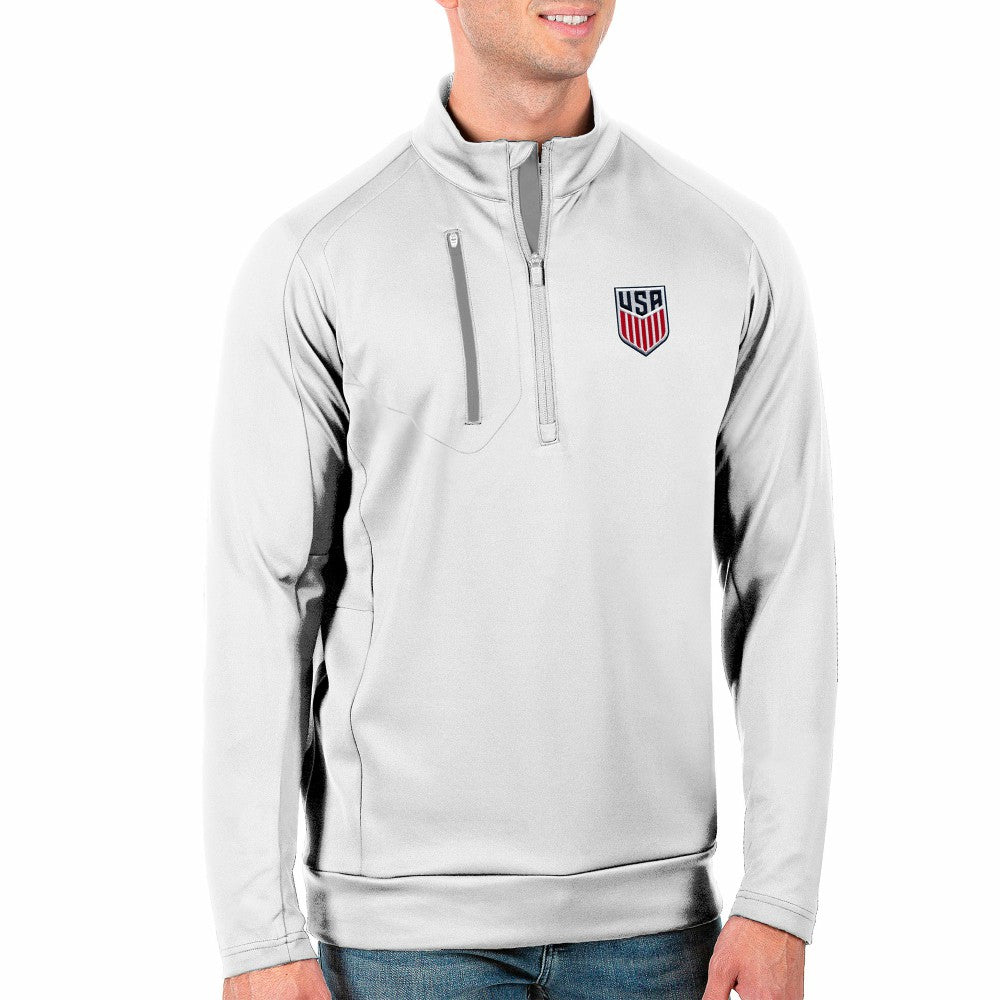 USMNT Antigua Generation Quarter-Zip Top - White cheap