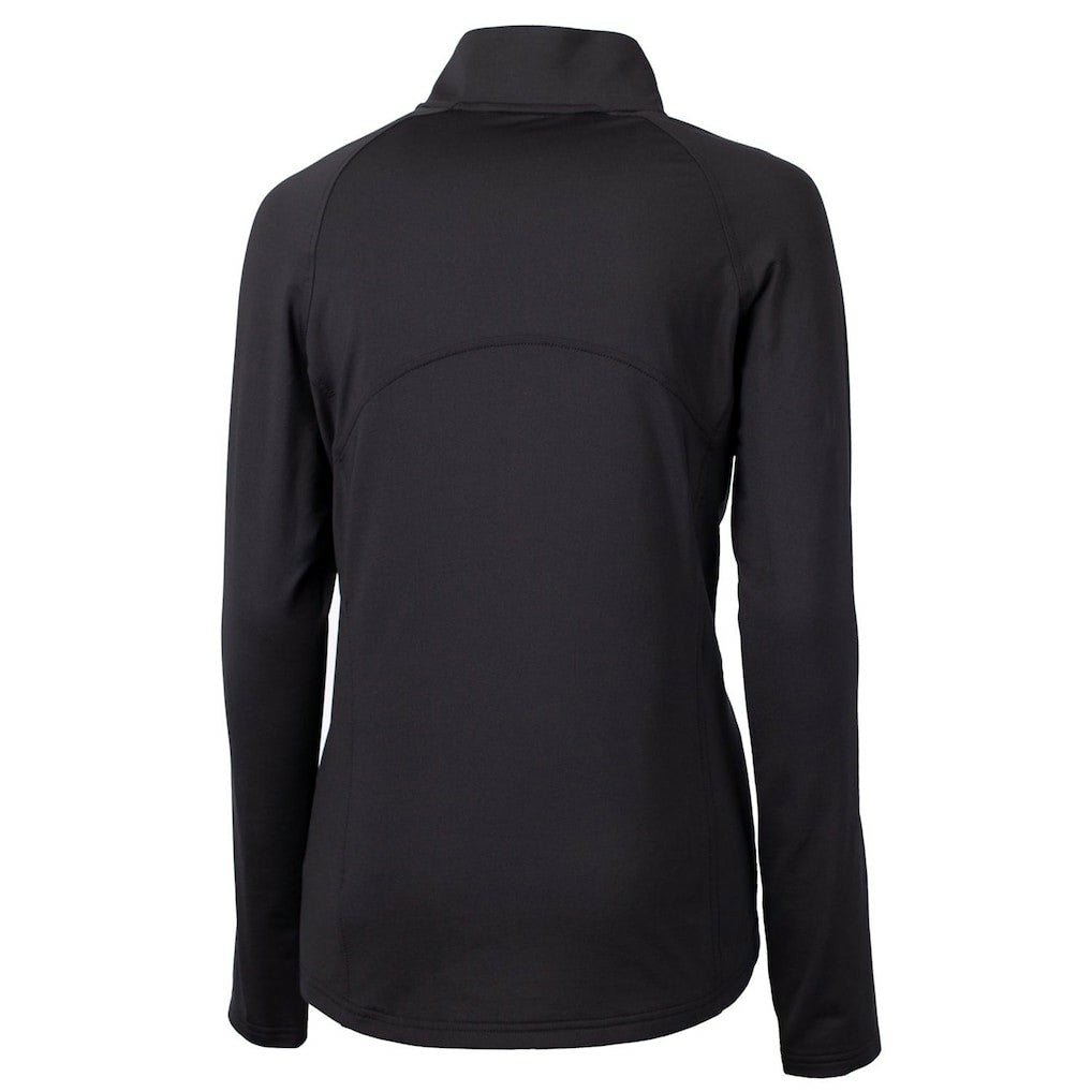 San Francisco 49ers Cutter & Buck Women's Throwback Logo Adapt Eco Knit Stretch Recycled Half-Zip Pullover Top - Black discount