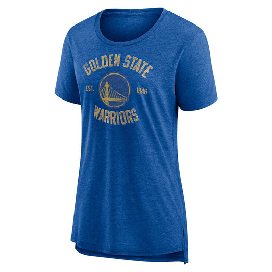 Golden State Warriors Women's Heritage Tri-Blend T-Shirt sale - Heather Royal cheap