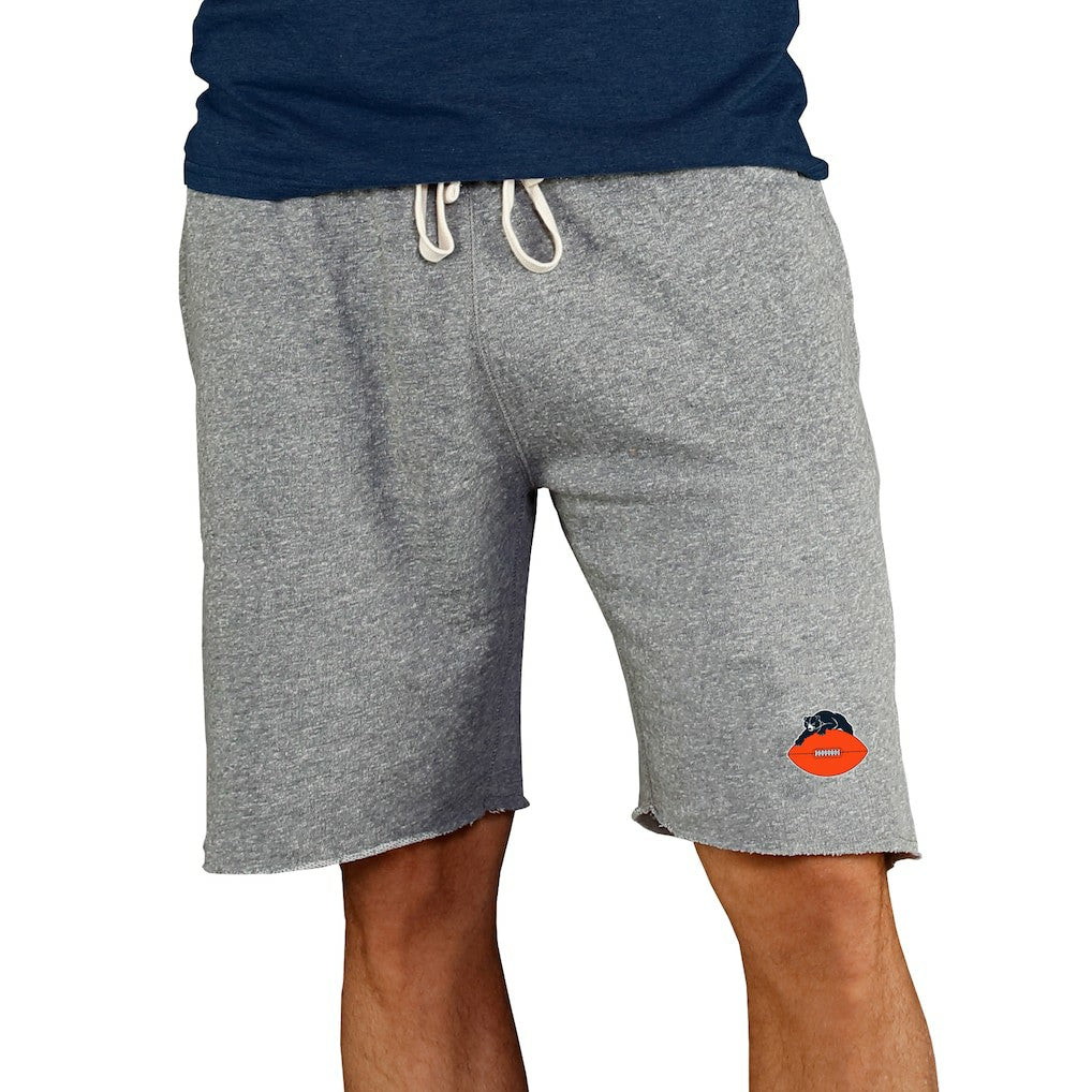 Chicago Bears Concepts Sport Throwback Logo Mainstream Terry Shorts - Gray on sale