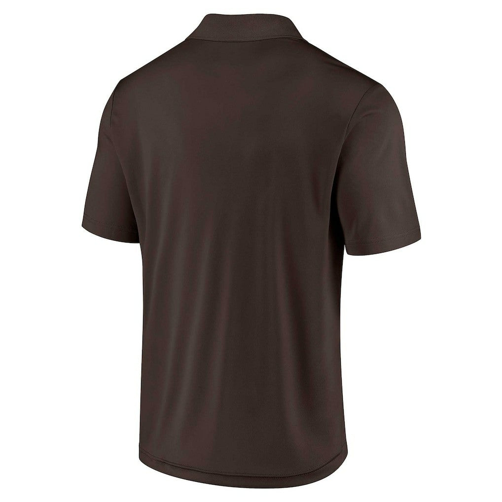 Cleveland Browns Lockup Two-Pack Polo Set - White/Brown for sale