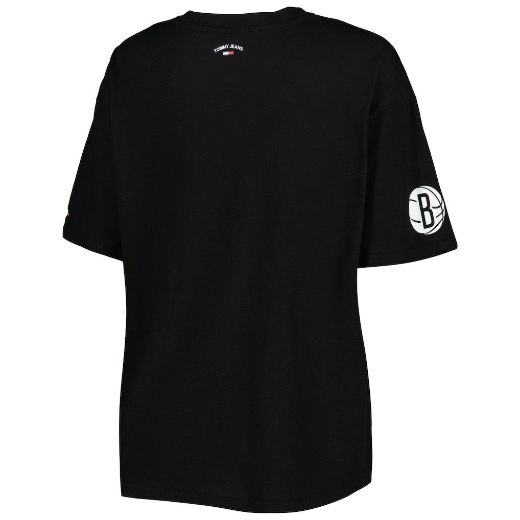Brooklyn Nets Tommy Jeans Women's Bianca T-Shirt - Black for sale