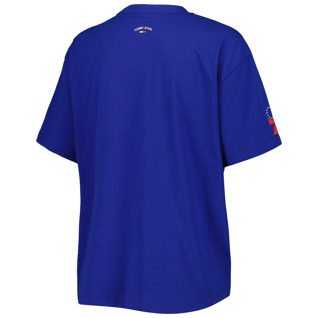 Philadelphia 76ers Tommy Jeans Women's Bianca T-Shirt - Royal outlet