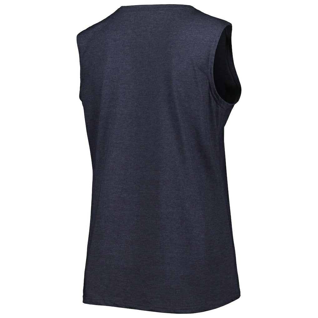 New England Patriots Women's Plus Size Tank Top - Heather Navy for sale