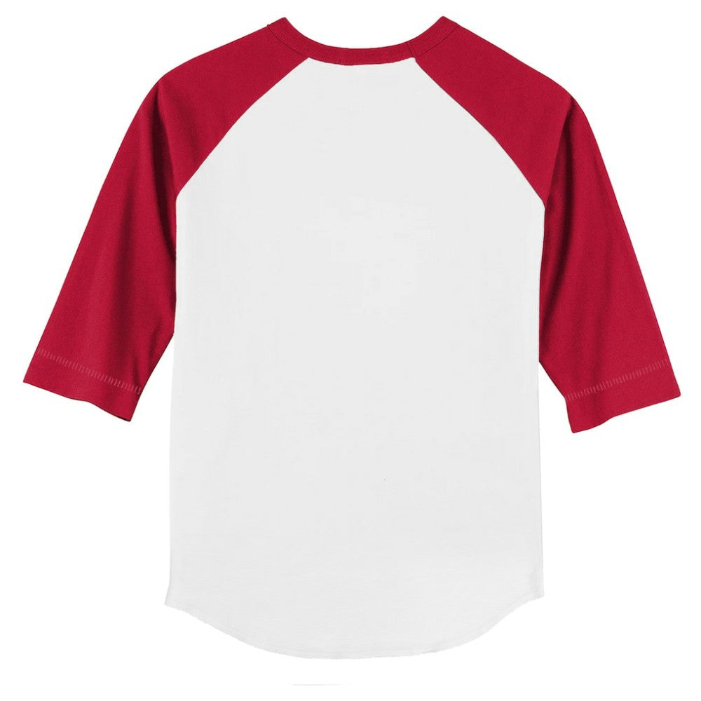St. Louis Cardinals Tiny Turnip Youth Stitched Baseball 3/4-Sleeve Raglan T-Shirt - White/Red